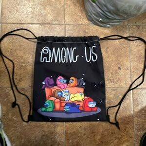 AMONG US pull string backpack 🎒